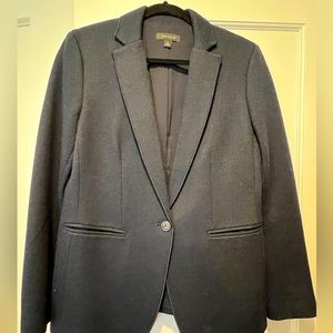 WOMENS NAVY BLUE WOOL BLAZER